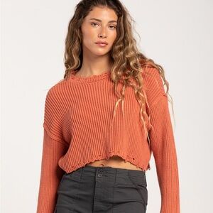 Full Tilt Coral Knit Sweater